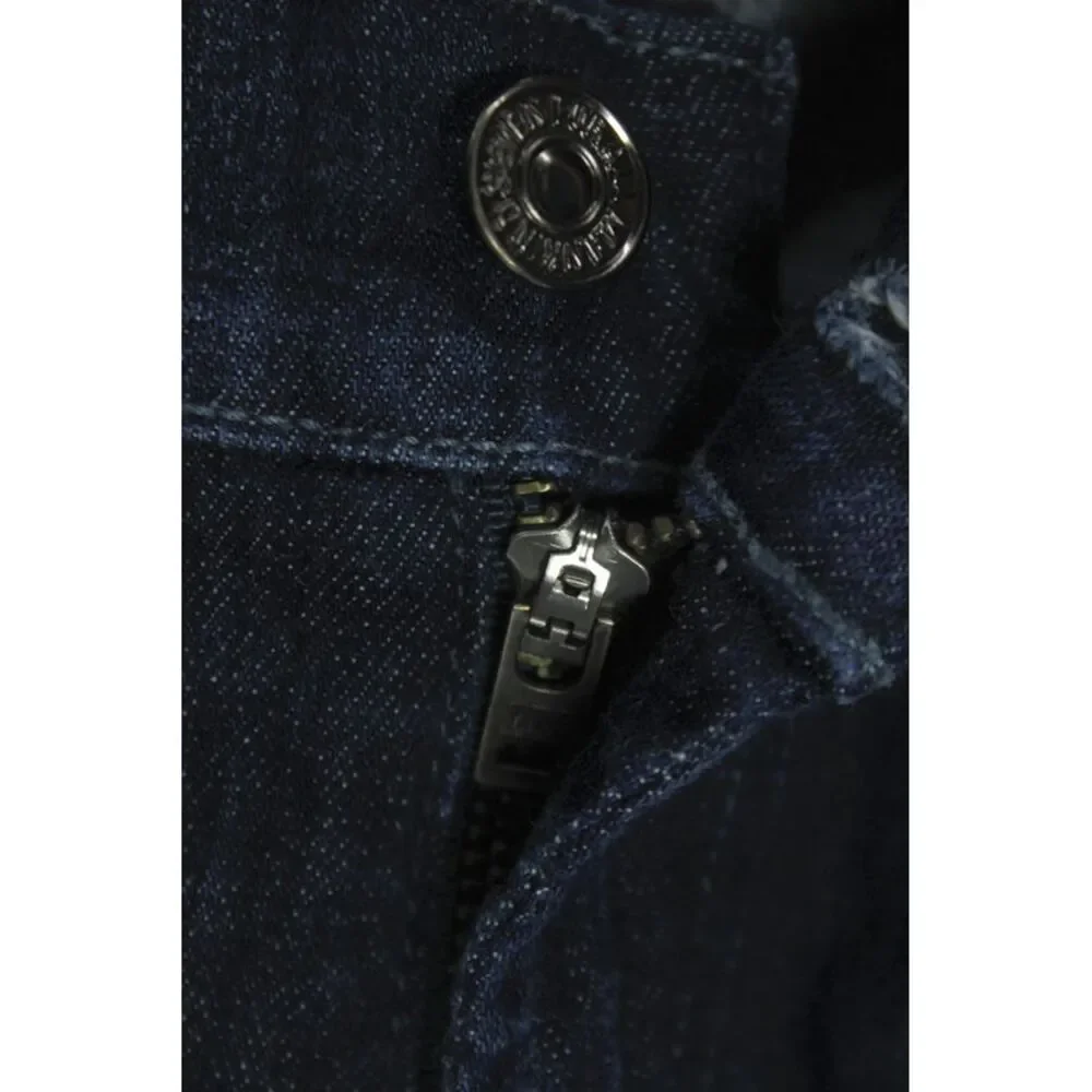 7 For All Mankind Mens Straight Jeans Blue Mid Rise Cotton Size 38
